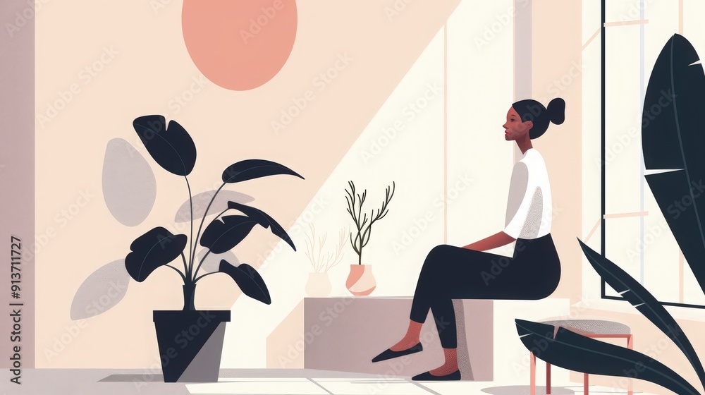 Fototapete create a modern aesthetic with minimalist vectors that focus on simplicity and elegance.