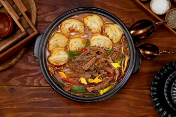 Korean Healthy Food. Korea Cuisine. Fresh Ingredients. 