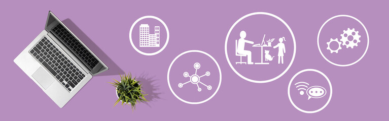 Concept of home office