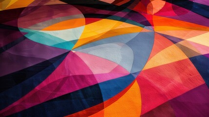 Create a sense of movement with dynamic geometric patterns that lead the eye across the design