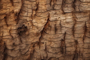 Processed collage of old tree bark trunk material texture. Background for banner, backdrop