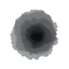 Black grey watercolor circle textured ink splash - creative monochrome artistic vibrant watercolour splatter backdrop - whimsical hand drawn pastel vector colorful gradient stain