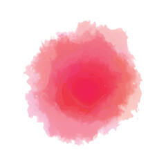 Watercolor orange red peach circle textured ink splash - creative artistic vibrant watercolour splatter backdrop - whimsical hand drawn pastel vector colorful gradient stain