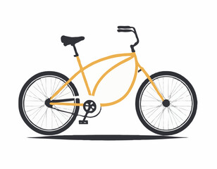 Bicycle isolated on white background 