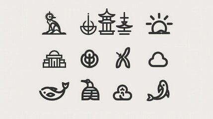 Discover the power of simplicity in modern icons that convey meaning with clean lines and shapes.