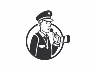 Whistle solid icon. Soccer or football referee coach alert symbol, glyph style pictogram on white background. Sport sign for mobile concept and web design. Vector graphics