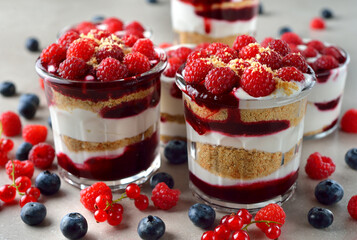 Parfait with berries