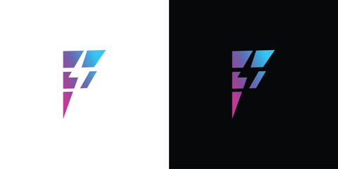  Modern and sophisticated F Electric logo design