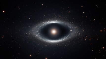 Fototapeta premium A Stunning Visual of a Black Hole in Deep Space