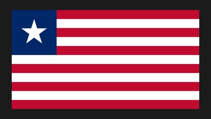 Liberia Paper Folding Flag, Liberia Flag, Flags Animation, Liberia Banner, Celebration, Patriots, 4K Animation, Surface Texture, Background.