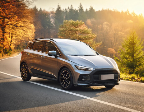 El carro en la carretera