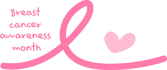 Vector breast cancer awareness month badge 