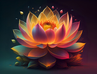bunter edel Lotus