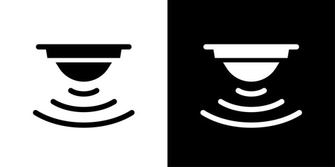 Sensor icon Flat vector set outline