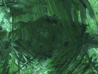 Green abstract texture. Background green art. Sea and ocean in depth