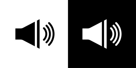 Volume icon Flat vector set outline