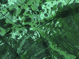 Green abstract texture. Background green art. Sea and ocean in depth