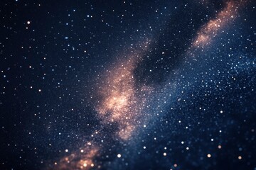 Obraz premium Fireworks with blur milky way background with copy-space with generative ai