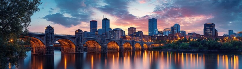 Naklejka premium Minneapolis, Minnesota, USA