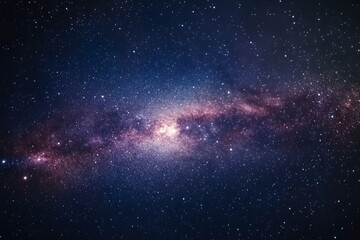 Fototapeta premium Fireworks with blur milky way background with copy-space with generative ai