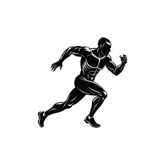 athletic playing silhouette