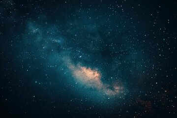 Fototapeta premium Fireworks with blur milky way background with copy-space with generative ai