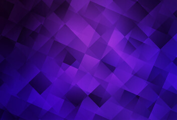 Obraz premium Dark Purple vector background with rectangles.
