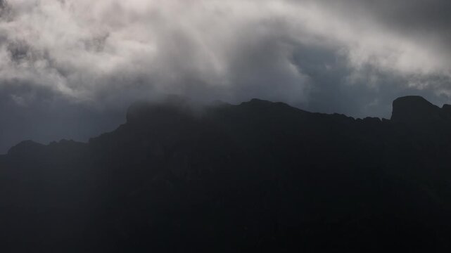 Three peaks of Aiako Harria at the Basque Country.