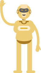 Robot Character Greeting
