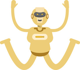 Robot Character Jumping
