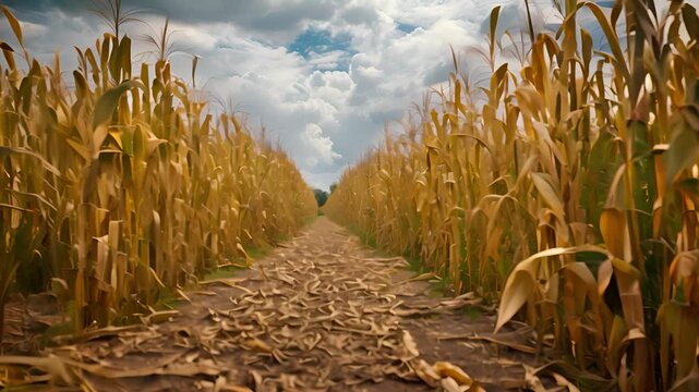 The cornfield in autumn