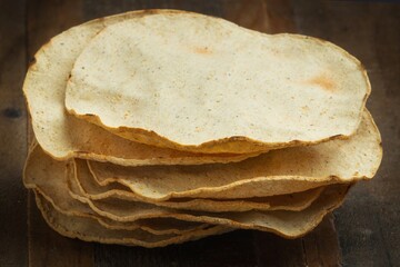 4K image of Homemade Flour Tortillas from Above: Crafting Perfect Tortillas in Your Kitchen