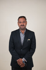 A proud gentleman holding the Indian flag, symbolizing patriotism and national pride.