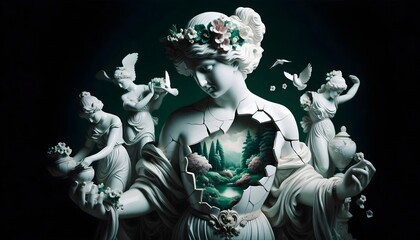 Reinas de la Naturaleza: Esculturas Vivas