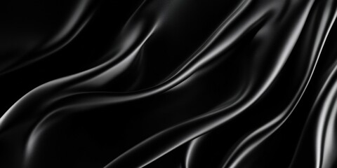 Fototapeta premium Abstract Black Silk Drapes