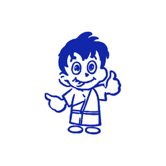 Make a Professional  Funny Cartoon Man