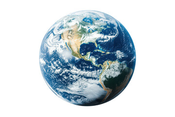 Planet Earth on a transparent background