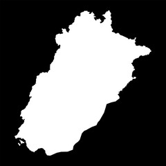 Punjab province map, province of Pakistan. Vector illustration.