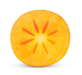 persimmon slice  isolated on transparent png