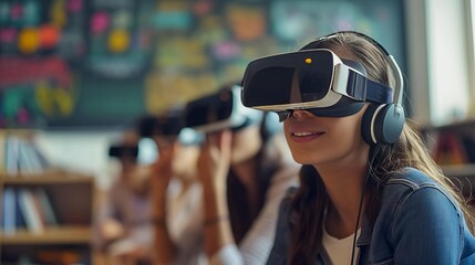 Young Students Engage in Virtual Reality Mathematics Learning in a Modern Classroom