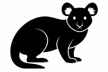 
Koala vector silhouette, Koala svg, Koala bear icon 
