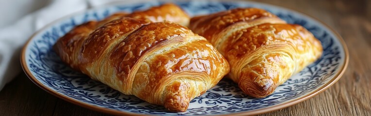 Golden Brown Pastry with Intricate Layers