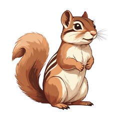 Cute Chipmunk Illustration