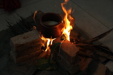 Cooking milk in high flame