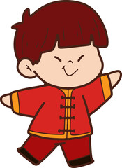 Illustration, Chinese elements, cute cartoon, Chinese New Year, Illustration 2025