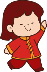 Illustration, Chinese elements, cute cartoon, Chinese New Year, Illustration 2025