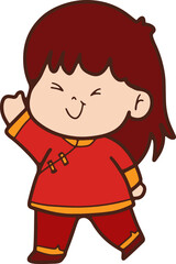 Illustration, Chinese elements, cute cartoon, Chinese New Year, Illustration 2025