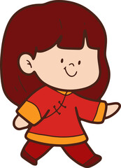 Illustration, Chinese elements, cute cartoon, Chinese New Year, Illustration 2025
