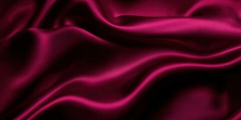 Fototapeta premium Draped Red Satin Fabric