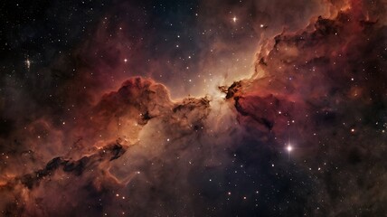 Fototapeta premium Space illustration designed full of interstellar clouds and nebulas with orbits and unique views abstract background